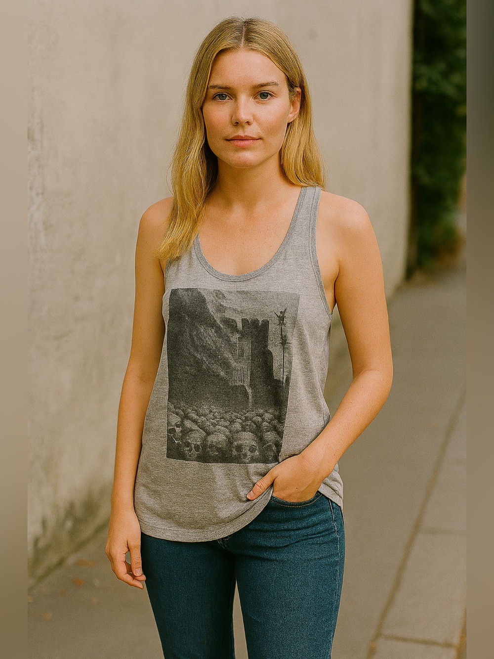 Women’s Talula Gray Graphic Tank Top